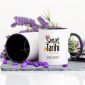 Kişiye Özel Sanat Tarihi Öğretmeni Kupa Bardak - Lacivert thumbnail 2