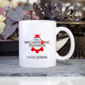 Kişiye Özel Mekatronik Mühendisi Kupa Bardak (Kırmızı) - 1