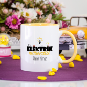 Kişiye Özel Elektrik Mühendisi Kupa Bardak - Sarı thumbnail 1