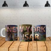 New York Kişiye Özel Baskılı Yeni Tasarım Kupa Bardak Özel Kutusunda - 1