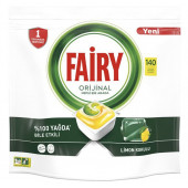 Fairy Hepsi Bir Arada Limon 140'lı Bulaşık Makinesi Kapsülü - 1