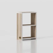 Kenzlife kitaplık süper ga 060*40*19 crd 2 katlı tek bölme ofis mutfak banyo dolabı arkalıksız thumbnail 3