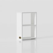 Kenzlife kitaplık süper ga 060*40*19 byz 2 katlı tek bölme ofis mutfak banyo dolabı arkalıksız - 2
