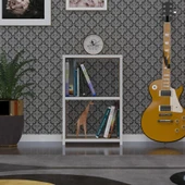 Kenzlife kitaplık süper ga 060*40*19 crd 2 katlı tek bölme ofis mutfak banyo dolabı arkalıksız thumbnail 2