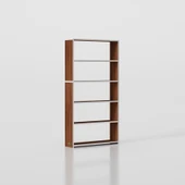 Kenzlife kitaplık süper ga 150*80*19 cvz 5 katlı tek bölme çift bölme opsiyonlu ofis mutfak banyo dolabı arkalıksız thumbnail 4