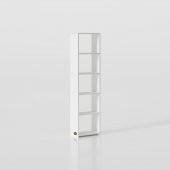 Kenzlife kitaplık süper ga 150*40*19 byz 5 katlı tek bölme çift bölme opsiyonlu ofis mutfak banyo dolabı arkalıksız - 4