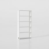 Kenzlife kitaplık süper ga 150*80*19 byz 5 katlı tek bölme çift bölme opsiyonlu ofis mutfak banyo dolabı arkalıksız thumbnail 4