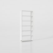 Kenzlife kitaplık süper ga 180*80*19 byz 6 katlı tek bölme çift bölme opsiyonlu ofis mutfak banyo dolabı arkalıksız thumbnail 4