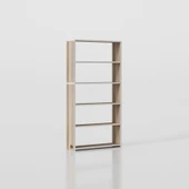 Kenzlife kitaplık süper ga 150*80*19 crd 5 katlı tek bölme çift bölme opsiyonlu ofis mutfak banyo dolabı arkalıksız thumbnail 4