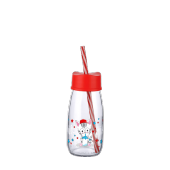 Pipetli Su Ve Süt Şişesi Cam 250 ML - Kırmızı - 2