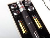 Yeşil Lazer Pointer 8000 mW  5 Başlıklı - 1