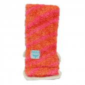İpli Sırt ve Vücut Yumuşak Banyo Lifi Pembe-Turuncu 56x10 Cm - 1