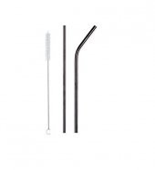 5 Parça Metal Pipet - Paslanmaz Çevre Dostu Metal Pipet Fırça Seti - 3