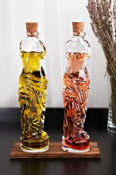 Venüs Yağdanlık - Kadın Figürlü Sirkelik Sosluk 200 ML 2li Set - 2