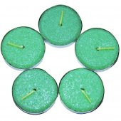 Tea Lights Yeşil Mum 5 li 1 Paket - 3