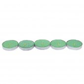 Tea Lights Yeşil Mum 5 li 1 Paket - 8