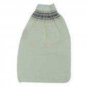 İpek Sırt ve Vücut Kesesi Lastikli Eldiven Beyaz 15x25 - 1