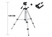 Tripod : Telefon ve Kamera Tutucu Ayak + Telefon Tutucu - 105Cm - 2