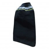 İpek Sırt ve Vücut Kesesi Lastikli Siyah 15X27 - 1