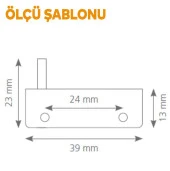 Cam Tutucu Etejer U Tipi Cam Raf Ahşap Menteşesi Krom - 2