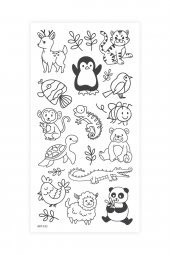 Animals -3 Geçici Dövme,Geçici Tattoo ,Vücut Dövme,Kol Bilek Dövme,Boyun Dövme,Sırt Dövme - 2