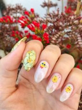 Mini Limonlar Tırnak Dövmesi, Tırnak Tattoo, Nail Art, Tırnak Sticker - 1