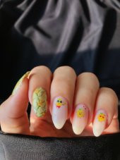 Mini Limonlar Tırnak Dövmesi, Tırnak Tattoo, Nail Art, Tırnak Sticker - 3