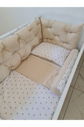 70x130 ÇİFT YÖNLÜ BEŞİK KENAR KORUMA 45cm (YÜKSEKLİK YILAN YASTIK HEDİYELİ) - 1