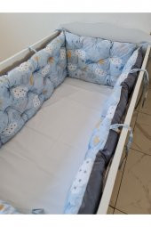 70x130 ÇİFT YÖNLÜ BEŞİK KENAR KORUMA 45cm (YÜKSEKLİK YILAN YASTIK HEDİYELİ) - 9