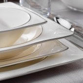 Schafer Glamor Pure Yemek Takımı 60 Parça Platin thumbnail 3