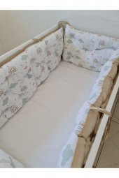 70x130 ÇİFT YÖNLÜ BEŞİK KENAR KORUMA 45cm (YÜKSEKLİK YILAN YASTIK HEDİYELİ) thumbnail 1