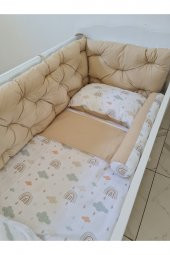 70x130 ÇİFT YÖNLÜ BEŞİK KENAR KORUMA 45cm (YÜKSEKLİK YILAN YASTIK HEDİYELİ) thumbnail 3