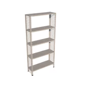 5 Katlı Galvaniz Tel Kafes Çelik Raf - Dekoratif Raf  31x75 cm 200 cm - 2