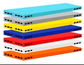 5 Katlı Mavi Renk Çelik Raf - Çiçeklik Rafı, Ofis Rafı  43x93 cm 150 cm 0.70 mm - 2