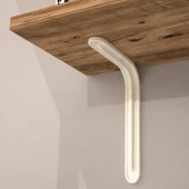 L Konsol Duvar Rafı - Duvara Monte Raf  Meşe 20x60 cm thumbnail 4