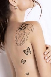 3Lü Geçici Dövme Seti,Geçici Tattoo ,Vücut Dövme,Kol Bilek Dövme,Boyun Dövme,Sırt Dövme - 3