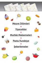 Kırmızı Ahşap MDF Eşleştirme Hafıza Oyunu 34x34 - 5