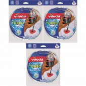 Vileda Turbo Yedek Mop Paspas Ucu (100 Mikrofiber) (3 Lü Set) - 1