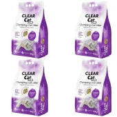 ClearCat Lavantalı Topaklanan  Bentonit Kedi Kumu İnce 10 Kg X 4 Adet - 1