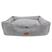 Lepus Mia Premium Kedi Ve Köpek İçin Yatak Gri M-(46x61x21)cm - 1