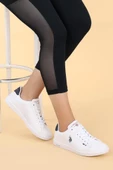 U.S Polo Assn. Franco GSN 3FX Kadın Sneaker Ayakkabı Beyaz-Laci 36-40 thumbnail 1
