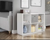 Çok Amaçlı Raf Organizer Saklama Kutusu 30 X 30 X 30 Cm Gri thumbnail 2