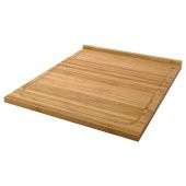 Kenarlı Kesme Tahtası, Bambu MeridyenDukkan 46x53 cm Kullanışlı Doğrama Tahtası - 1
