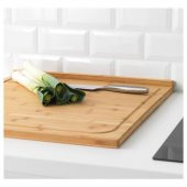 Kenarlı Kesme Tahtası, Bambu MeridyenDukkan 46x53 cm Kullanışlı Doğrama Tahtası - 2