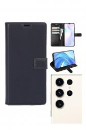 Samsung Galaxy S23 Ultra Uyumlu Kamera Korumalı Cüzdanlı ve Kapaklı Kılıf - 4