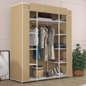 BYDAMAT Bez Dolap Çift Yandan Raflı Kaliteli Bej - 2