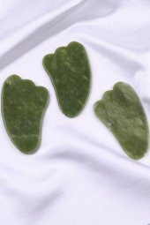 Yeşim Doğal Taş Gua Sha Yüz Masaj Taşı - 1