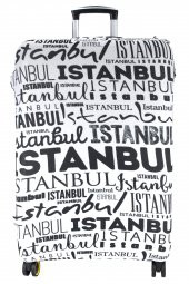 My Saraciye 79 İstanbul Yazılar Valiz Kılıfı, Bavul Kılıfı - İstanbul Yazılar 79 - 3