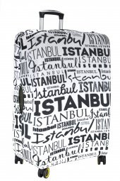 My Saraciye 79 İstanbul Yazılar Valiz Kılıfı, Bavul Kılıfı - İstanbul Yazılar 79 - 4