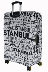My Saraciye 79 İstanbul Yazılar Valiz Kılıfı, Bavul Kılıfı - İstanbul Yazılar 79 - 5